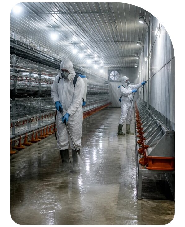 Дезинфекция птицефабрики под ключ в Арсеньеве по цене от 5500 р. | Сенат-Рсн